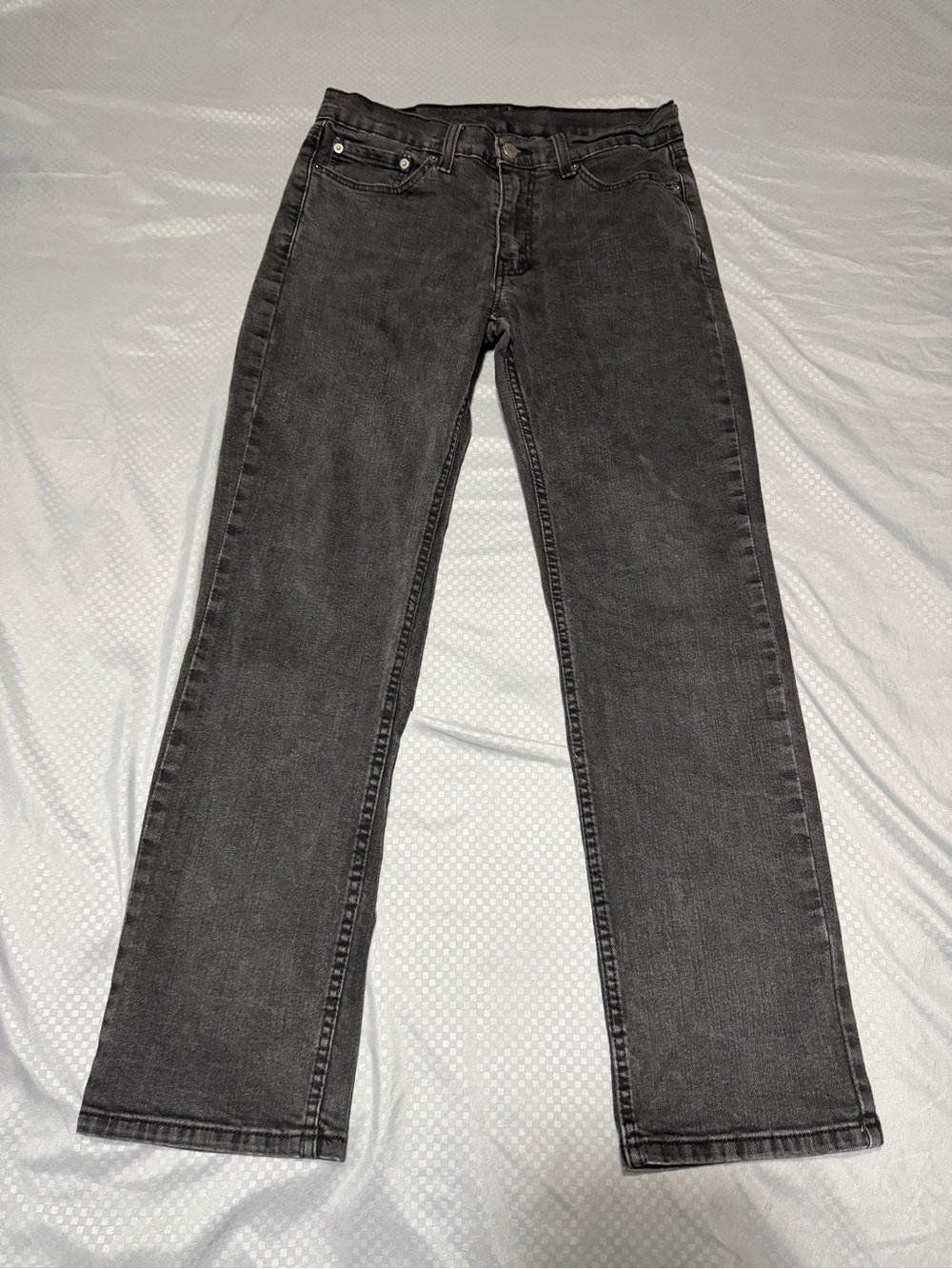 31x30 - mens Levi's 514 Straight Fit Jeans  Charcoal Black Gray